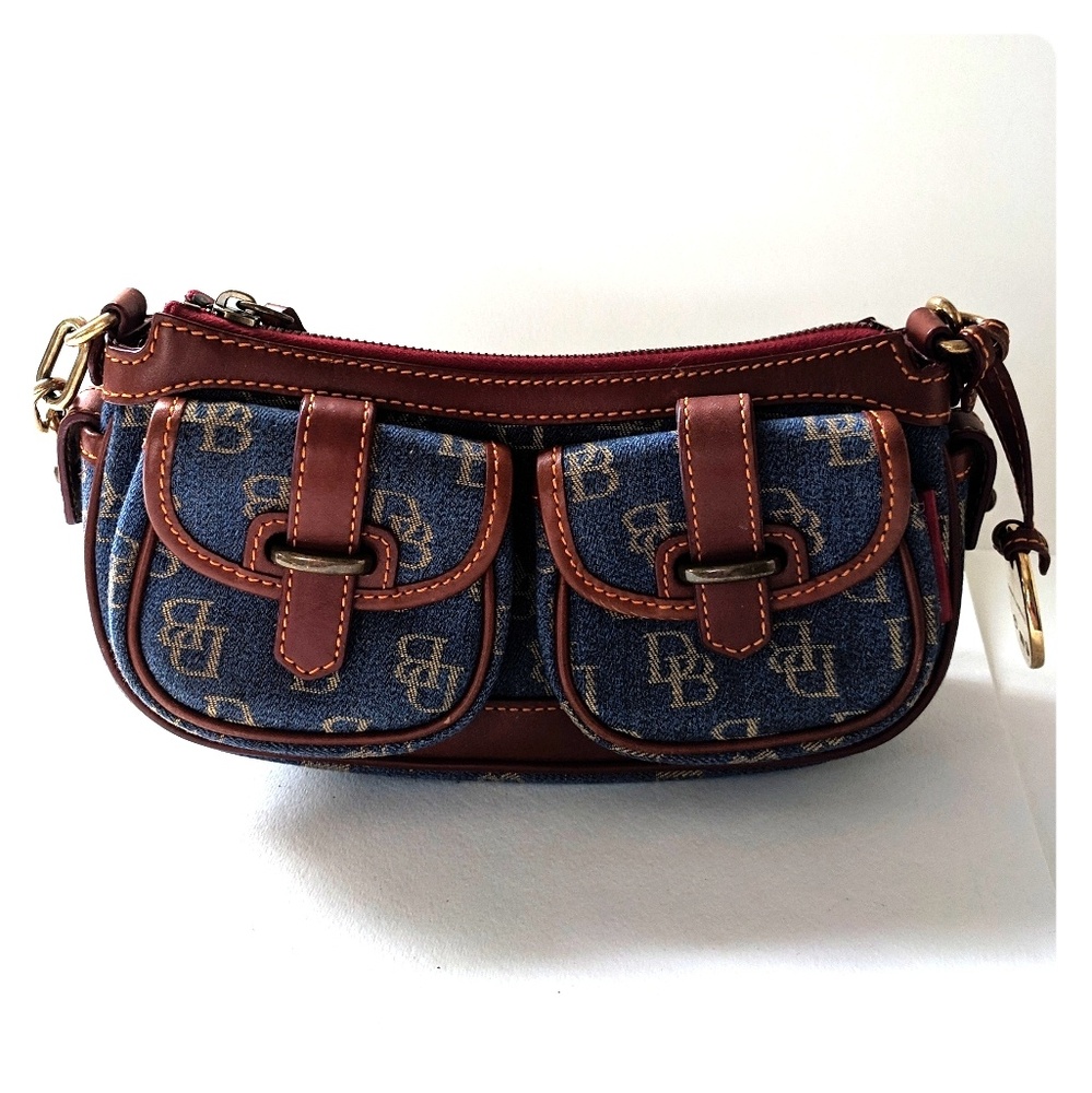 Dooney & Bourke denim mini shoulder bag
